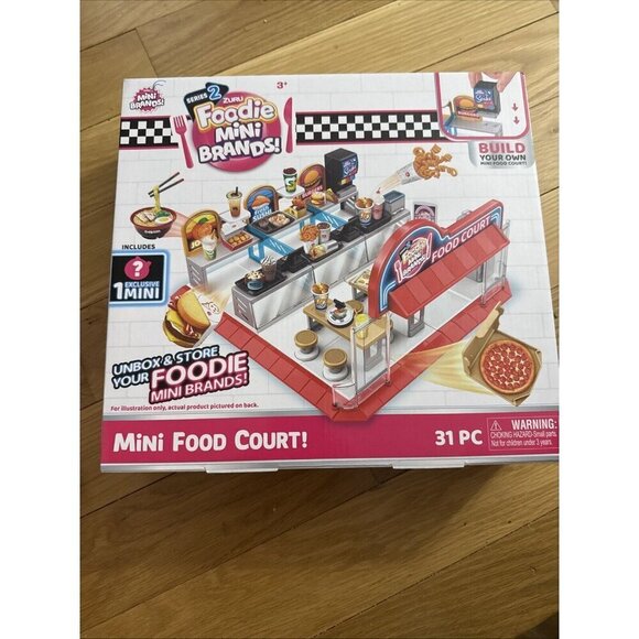 Foodie Mini Brands Series 2 Food Court Playset with 1 Exclusive by ZURU New - Picture 1 of 6